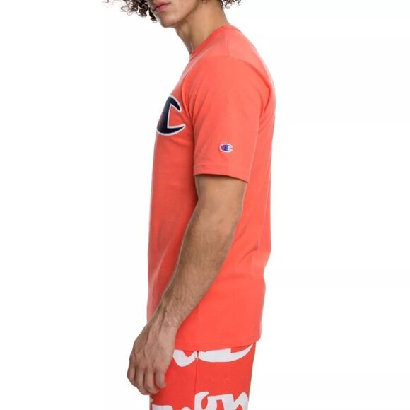 Champion Life C Logo T-shirt Men's Size 2XL 90s Orange Vintage Halloween Fall - Picture 2 of 6